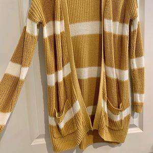 Beautiful Pinque Striped Woman’s Cardigan Size XS